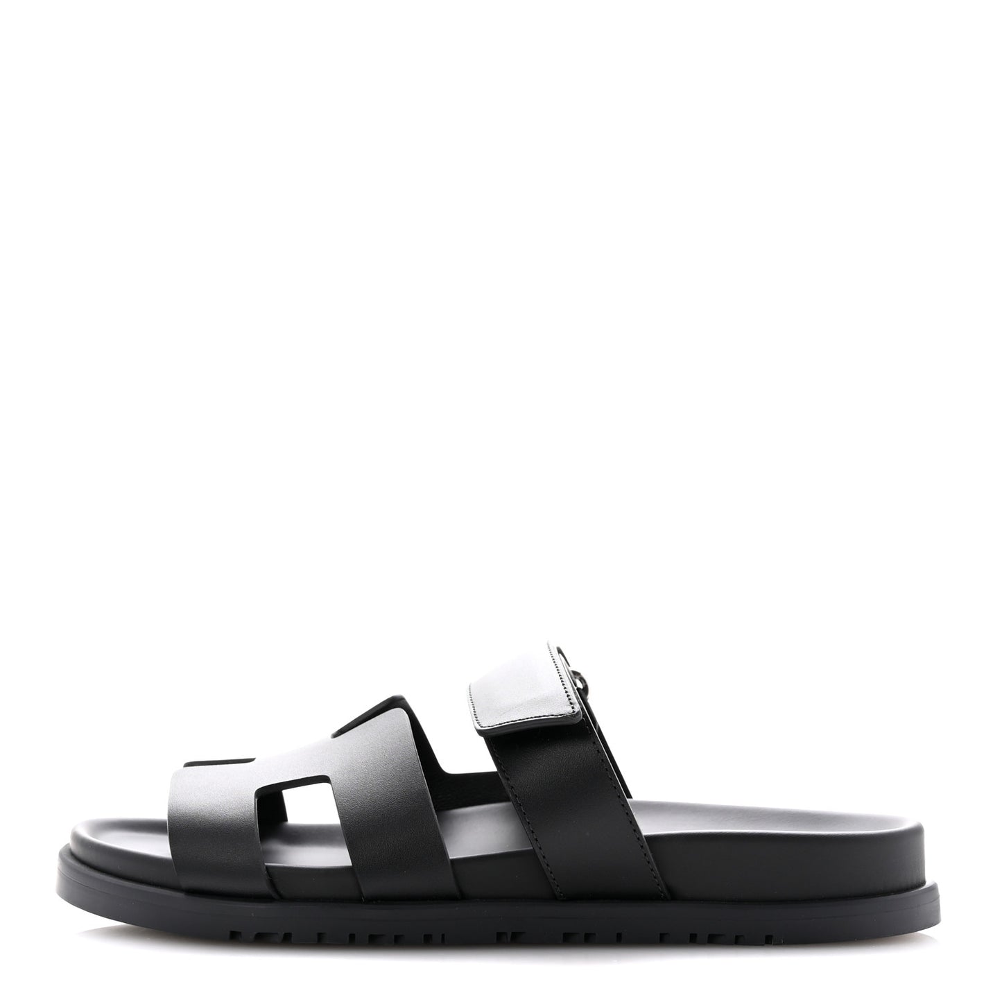 Calfskin Womens Chypre Sandals 38.5 Black