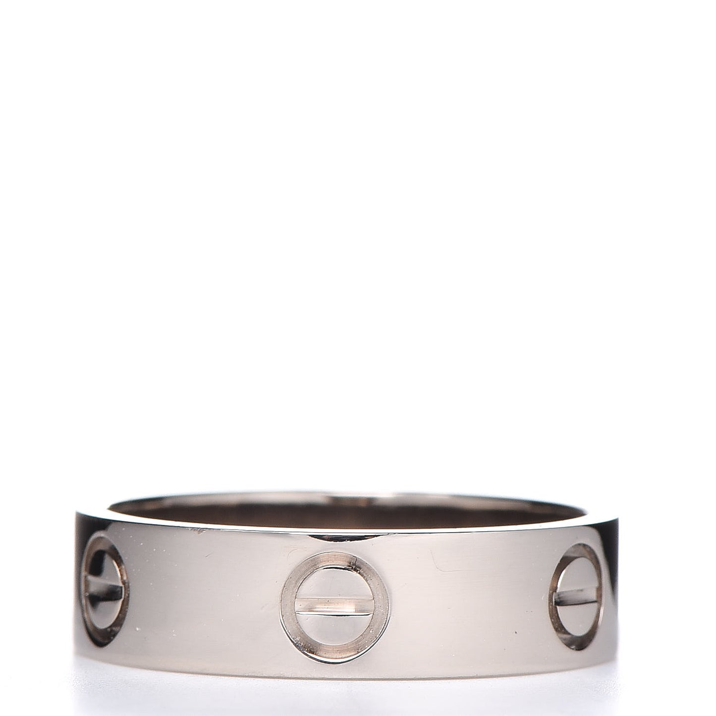 18K White Gold 5.5mm LOVE Ring 57 8