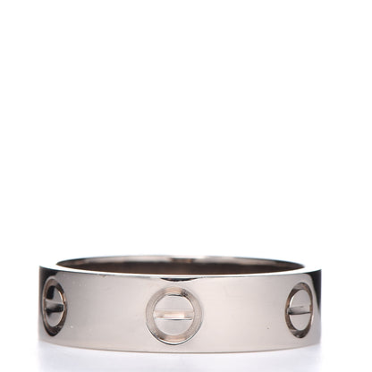 Cartier 18K White Gold 5.5mm LOVE Ring 57 8 3 of 5