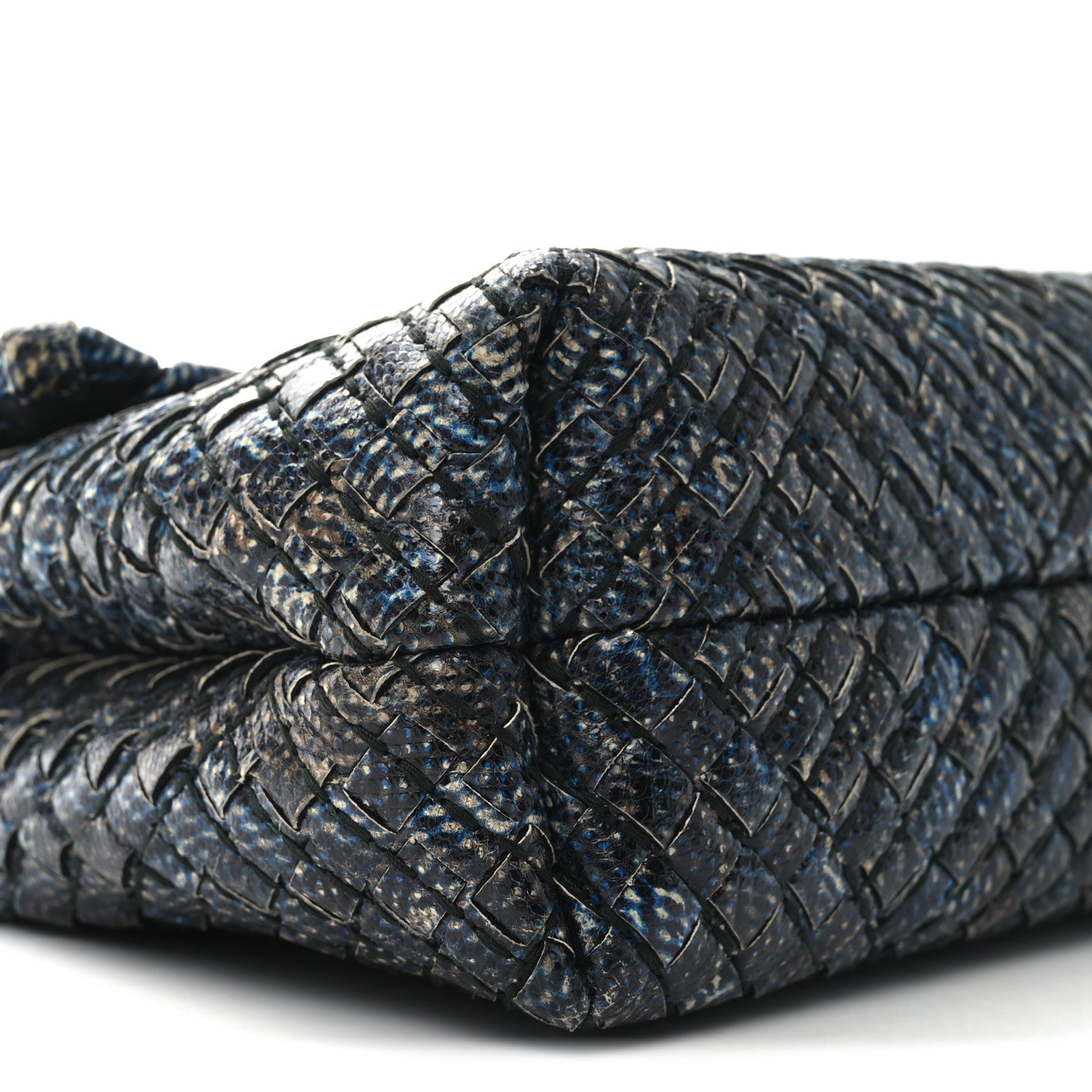 Bottega Veneta Tobu Ayers Intrecciato Small Olimpia Shoulder Bag Blue 10 of 12