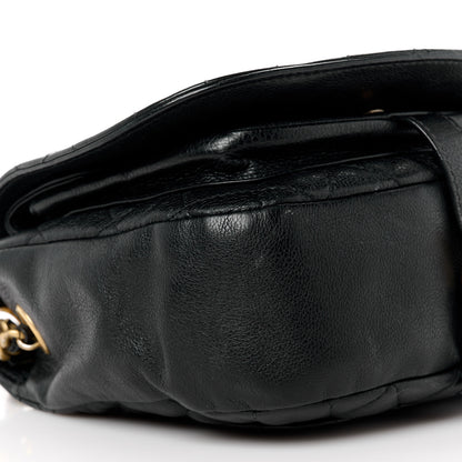 Chanel Grained Calfskin Quilted Messenger Flap Black 9 of 12