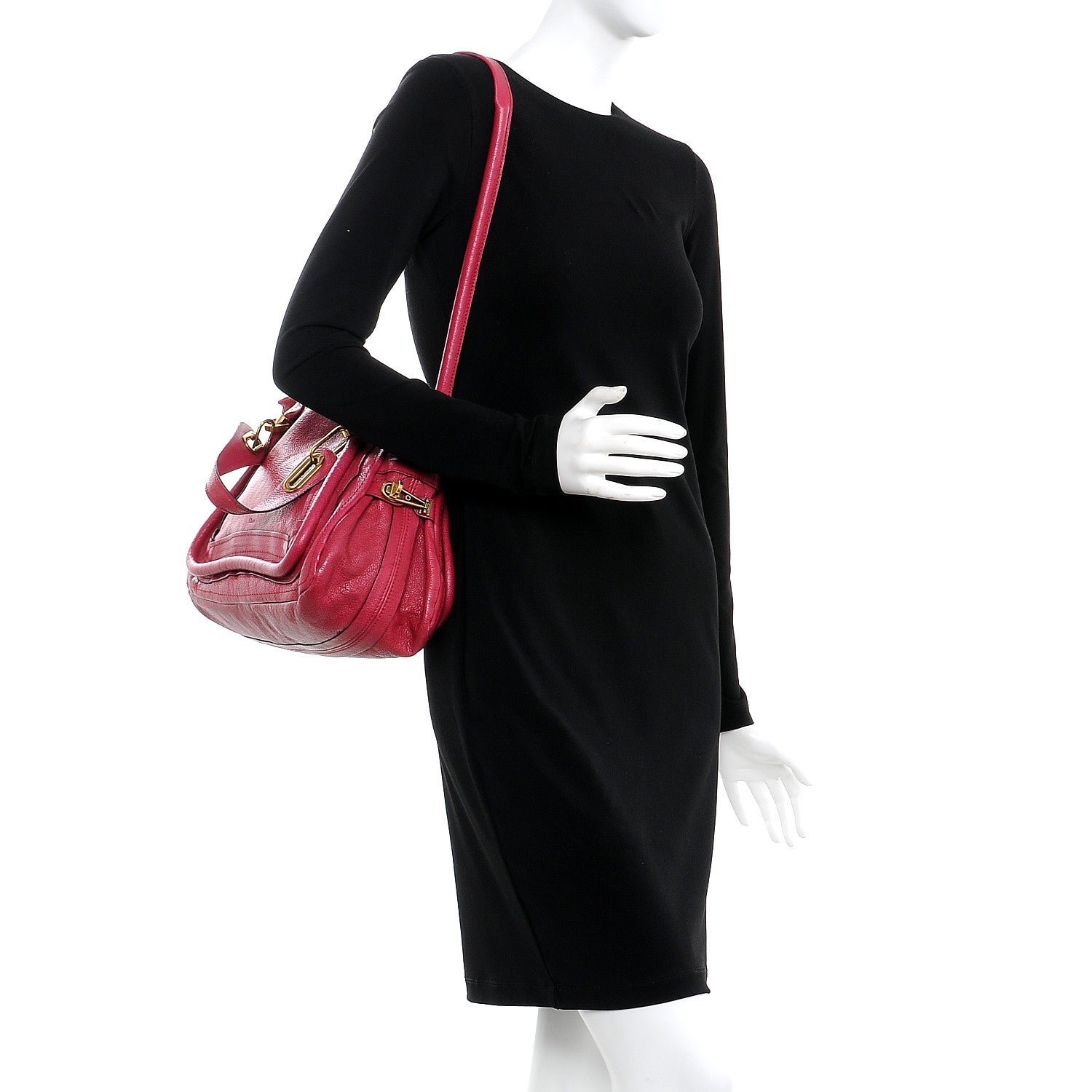 Chloe Calfskin Medium Paraty Cyclamen 2 of 17