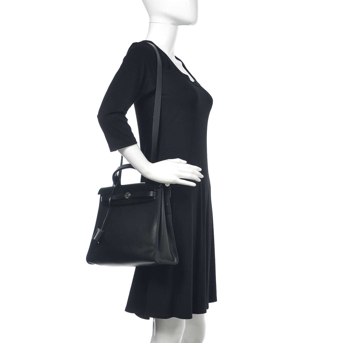 Toile H Berline Vache Hunter Herbag Zip PM 31 Black Ecru