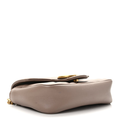Gucci Calfskin Matelasse Super Mini GG Marmont Shoulder Bag Porcelain Rose 4 of 9