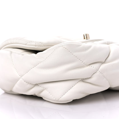 Chanel Calfskin Quilted Mini Square Bubbly Flap White 8 of 16