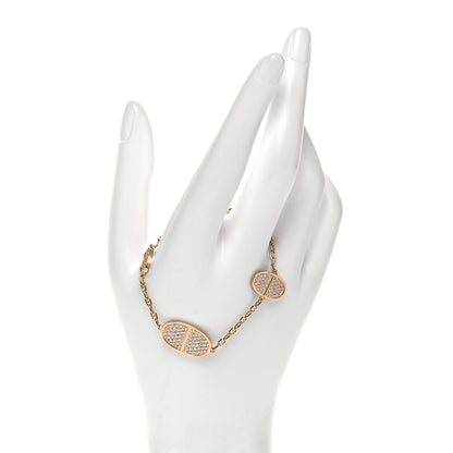 Hermes 18K Rose Gold Diamond Verso Reversible Bracelet SH 2 of 5