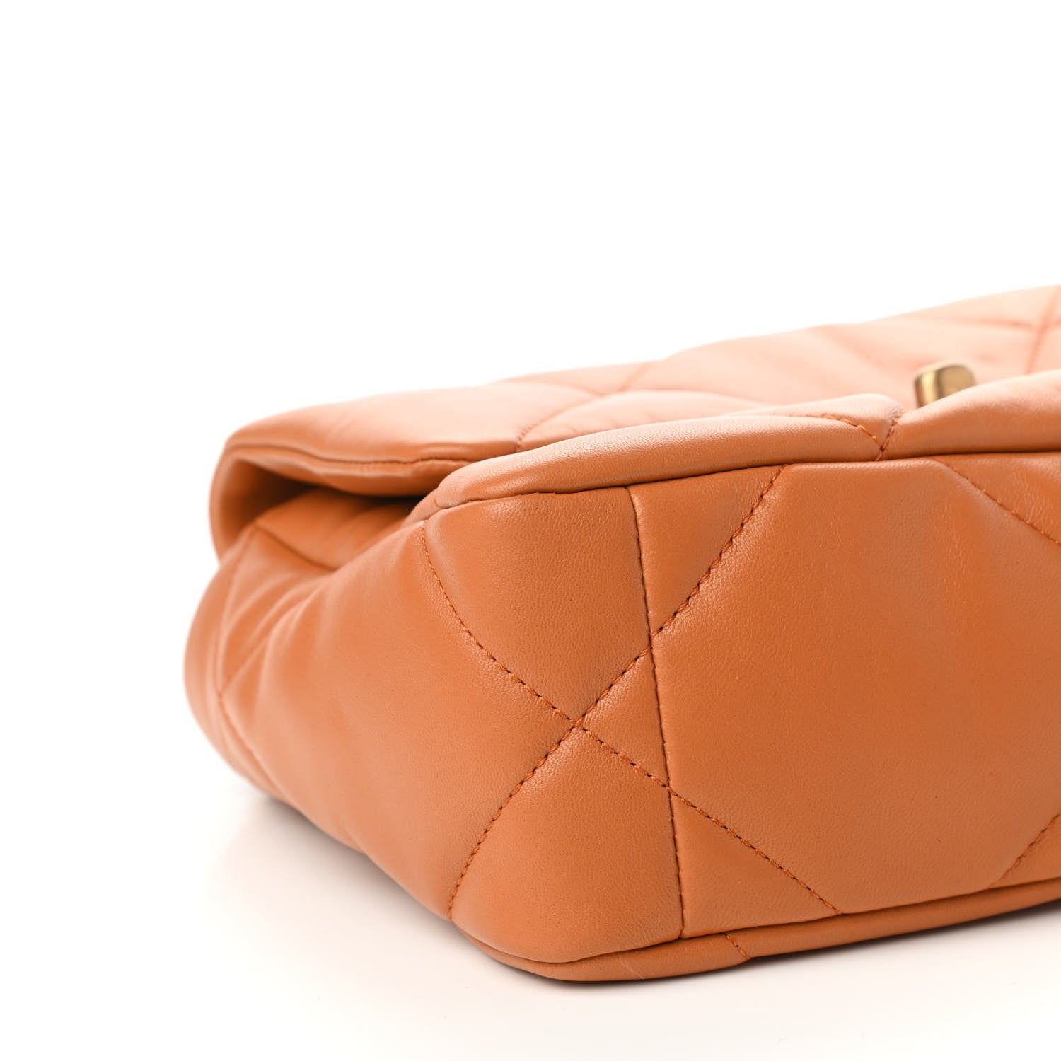 Chanel Lambskin Quilted Medium Chanel 19 Flap Light Brown 8 of 11