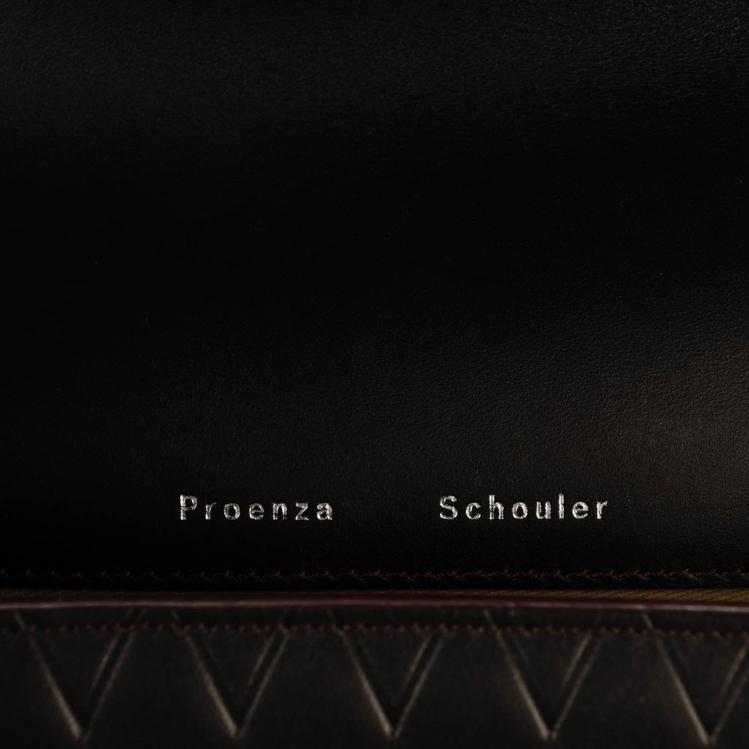 Proenza Schouler Diamond Calfskin Embossed Tiny PS11 Classic Shoulder Bag Brown 6 of 6