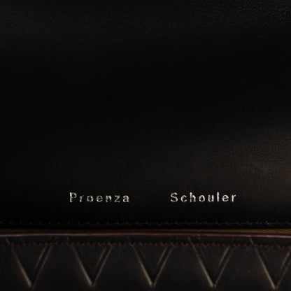 Proenza Schouler Diamond Calfskin Embossed Tiny PS11 Classic Shoulder Bag Brown 6 of 6