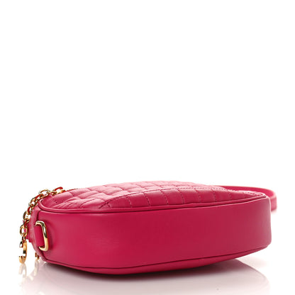 Celine Calfskin Quilted Small C Charm Bag Pink 4 of 8