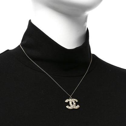 Chanel Pearl CC Pendant Necklace Gold 2 of 4