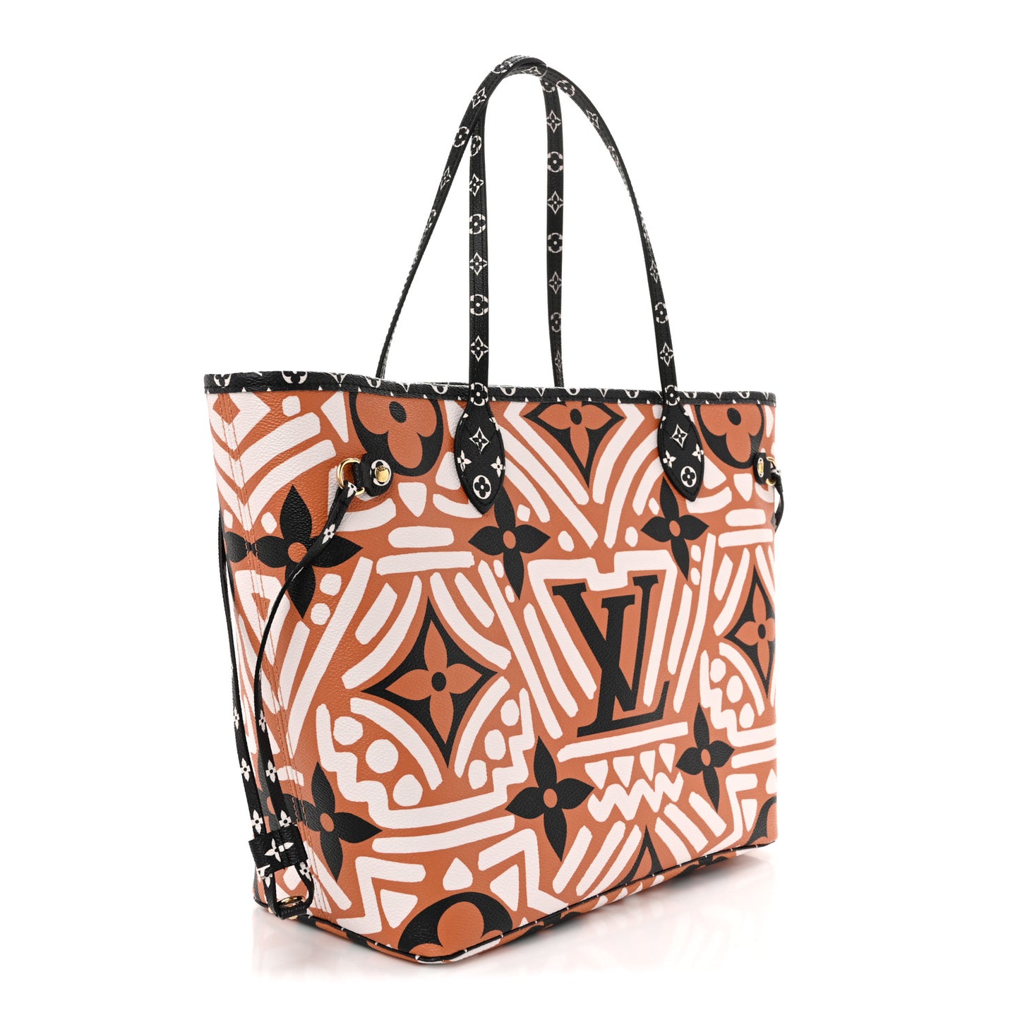 Monogram Giant Crafty Neverfull MM Creme Caramel