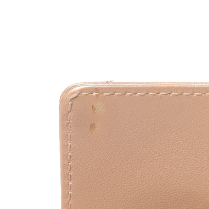 Chanel Iridescent Lambskin Quilted Round Handle Mini Flap Beige 14 of 14