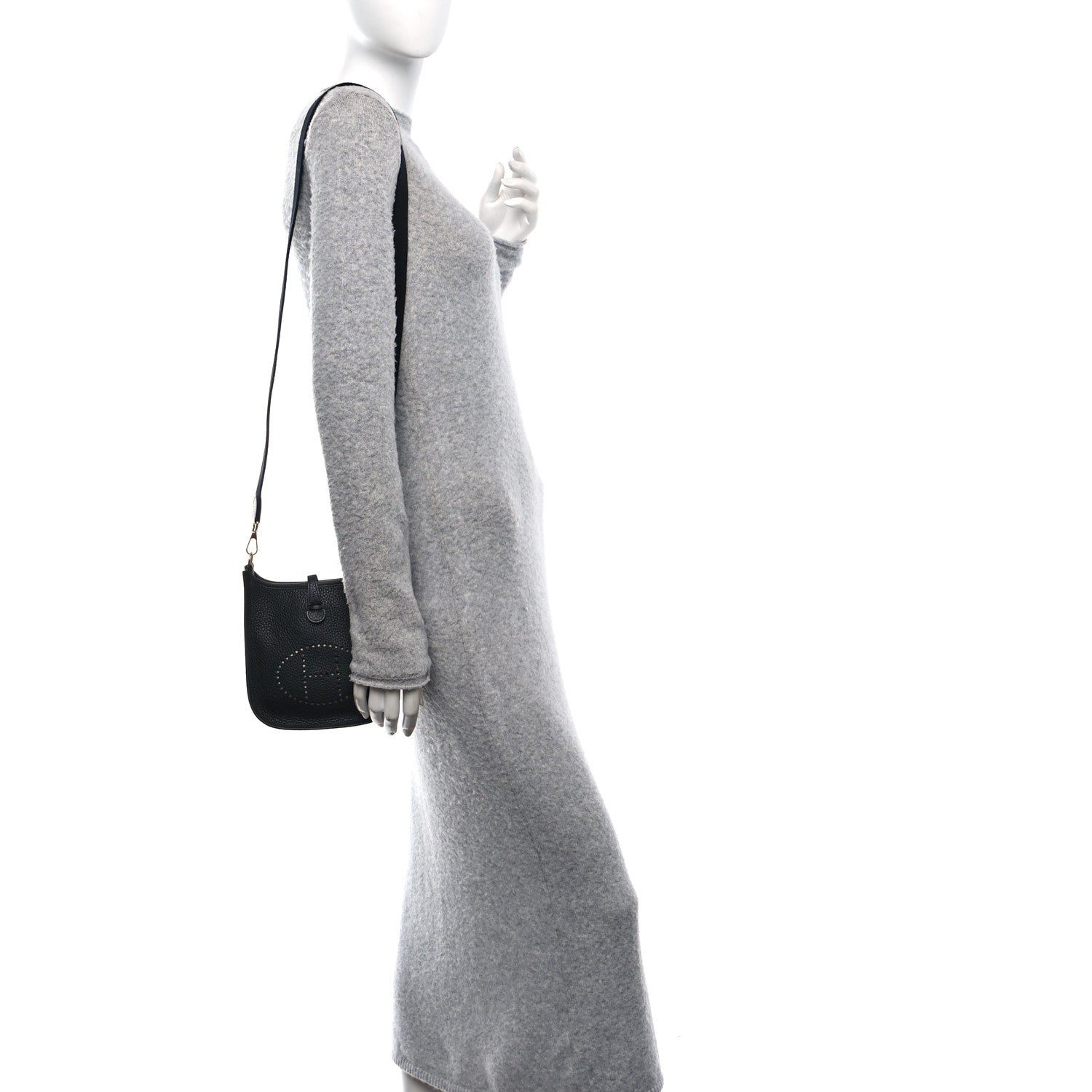 Hermes Taurillon Clemence Evelyne TPM Black 2 of 10