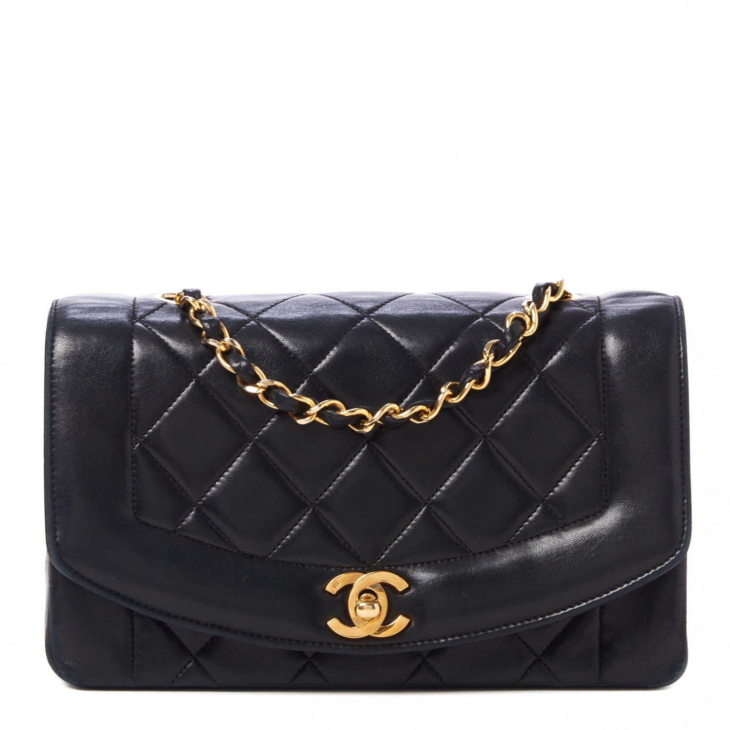 Chanel Lambskin Quilted Small Single Flap Black 1 of 10