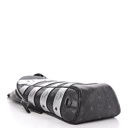 MCM Visetos Spot Medium Sling Bag Black Silver 4 of 10