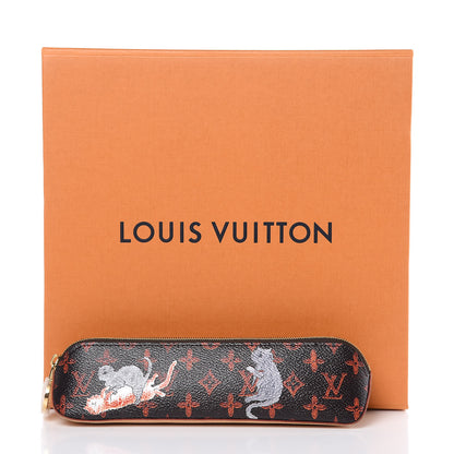 Louis Vuitton Catogram Elizabeth Pouch Orange Marron 10 of 10