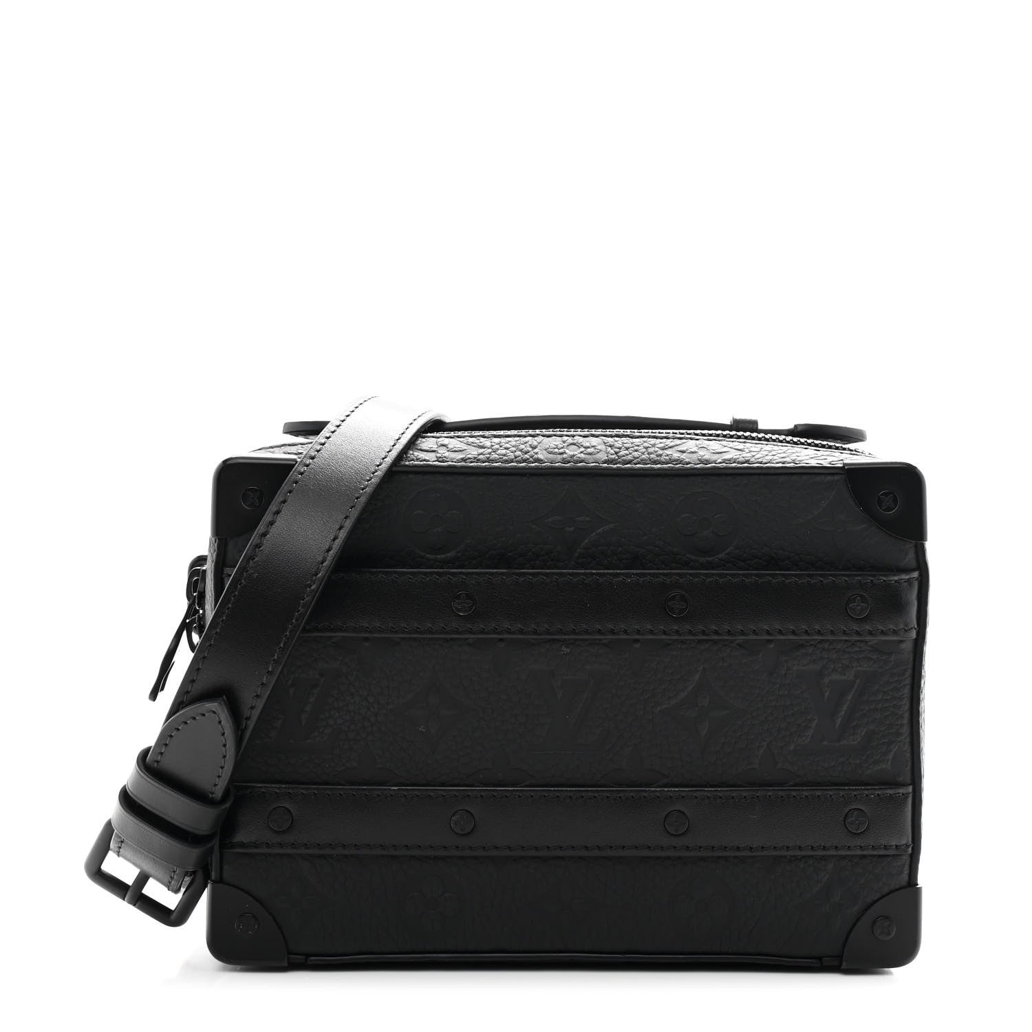 Louis Vuitton Taurillon Monogram Soft Trunk Black 1 of 9