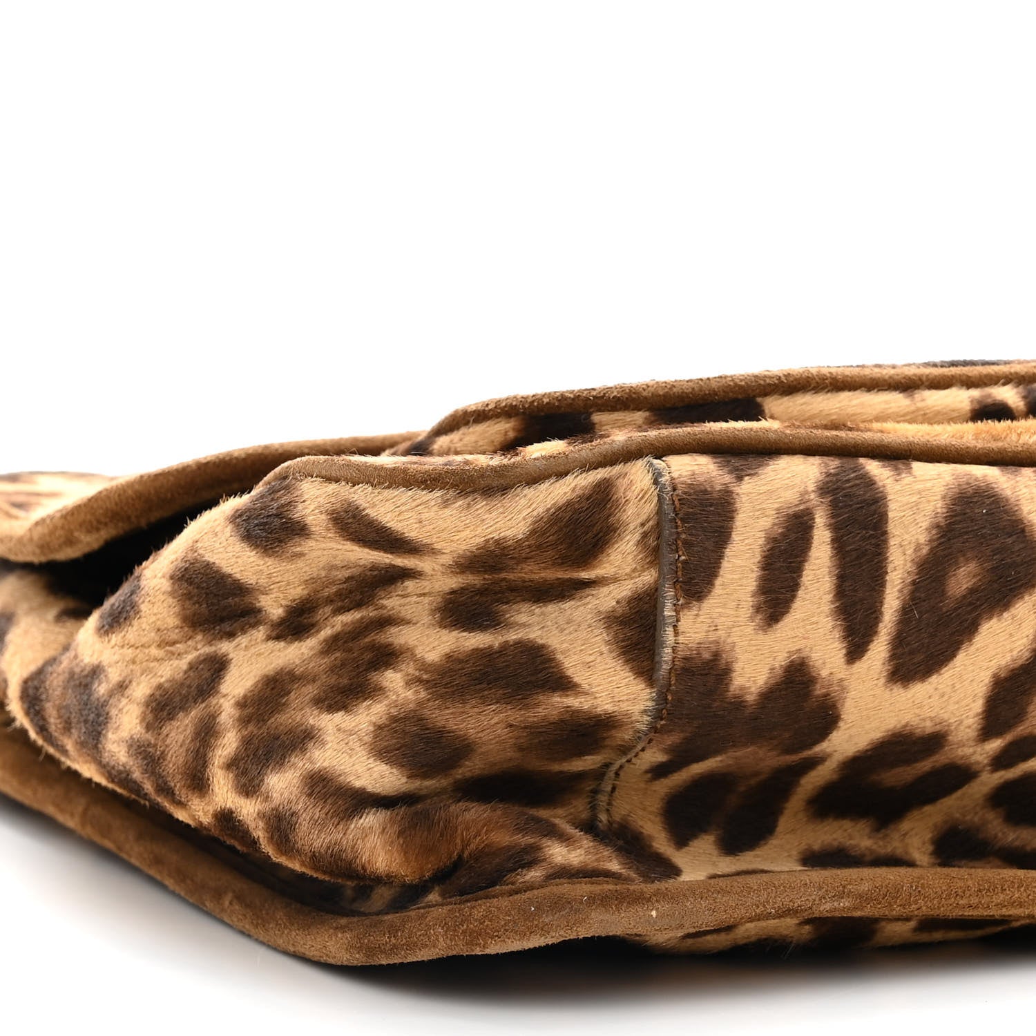 Saint Laurent Smooth Calfskin Canvas Leopard Print Medium Niki Chain Satchel Light Natural 8 of 9