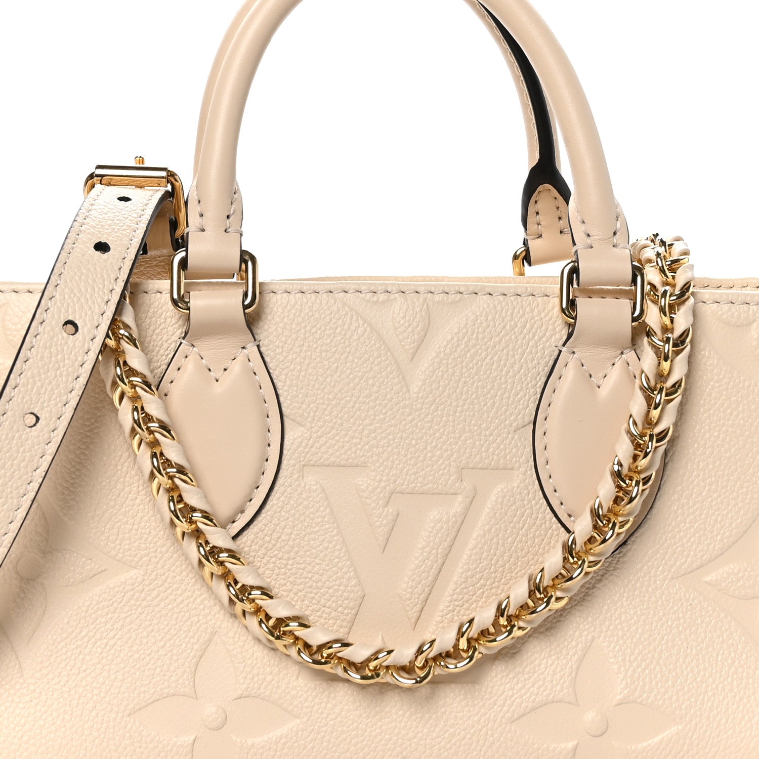 Louis Vuitton Empreinte Monogram Giant OnTheGo East West Creme 8 of 10