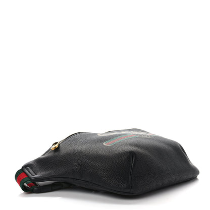 Gucci Grained Calfskin Logo Belt Bag Black 4 of 9
