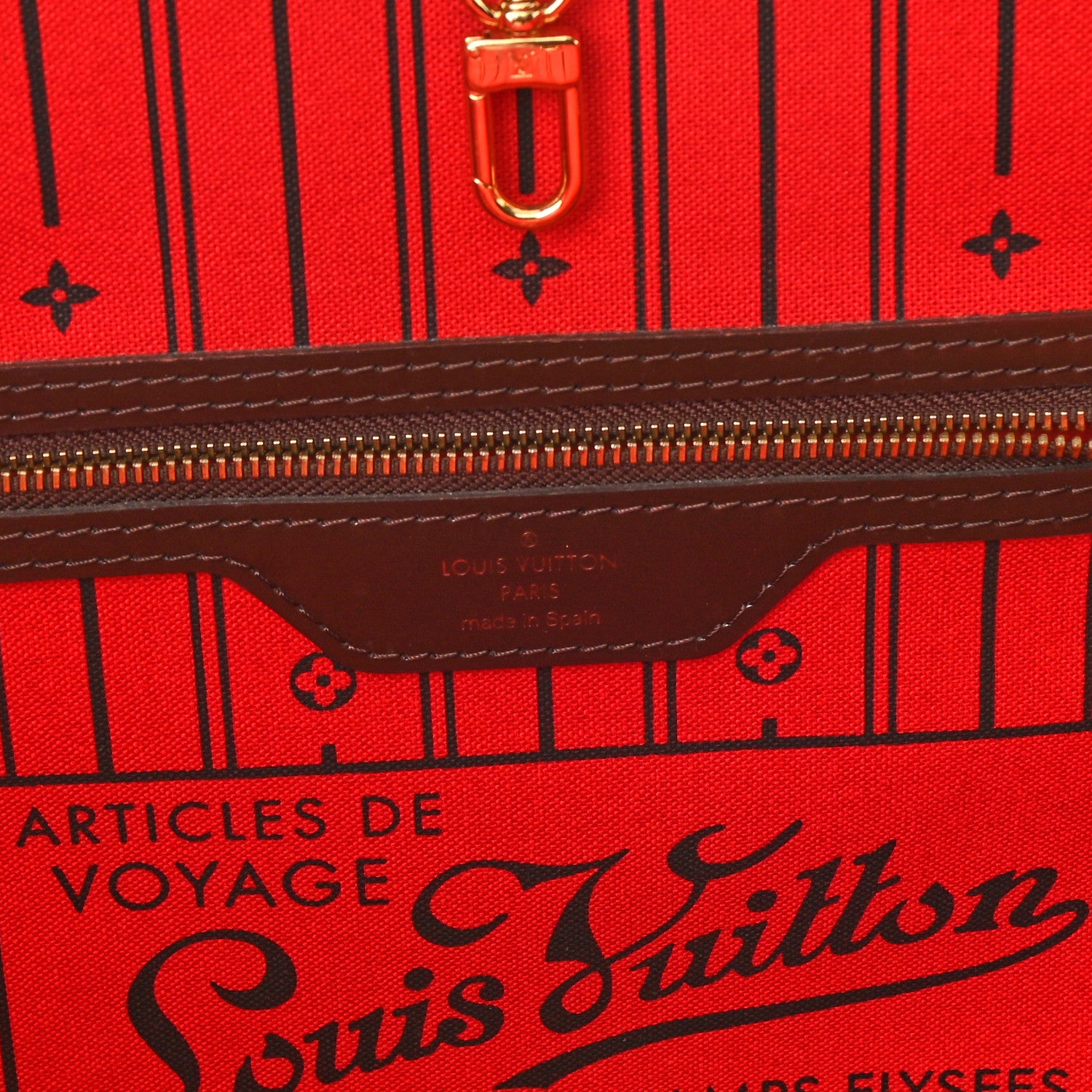 Louis Vuitton Damier Ebene Neverfull MM 6 of 9