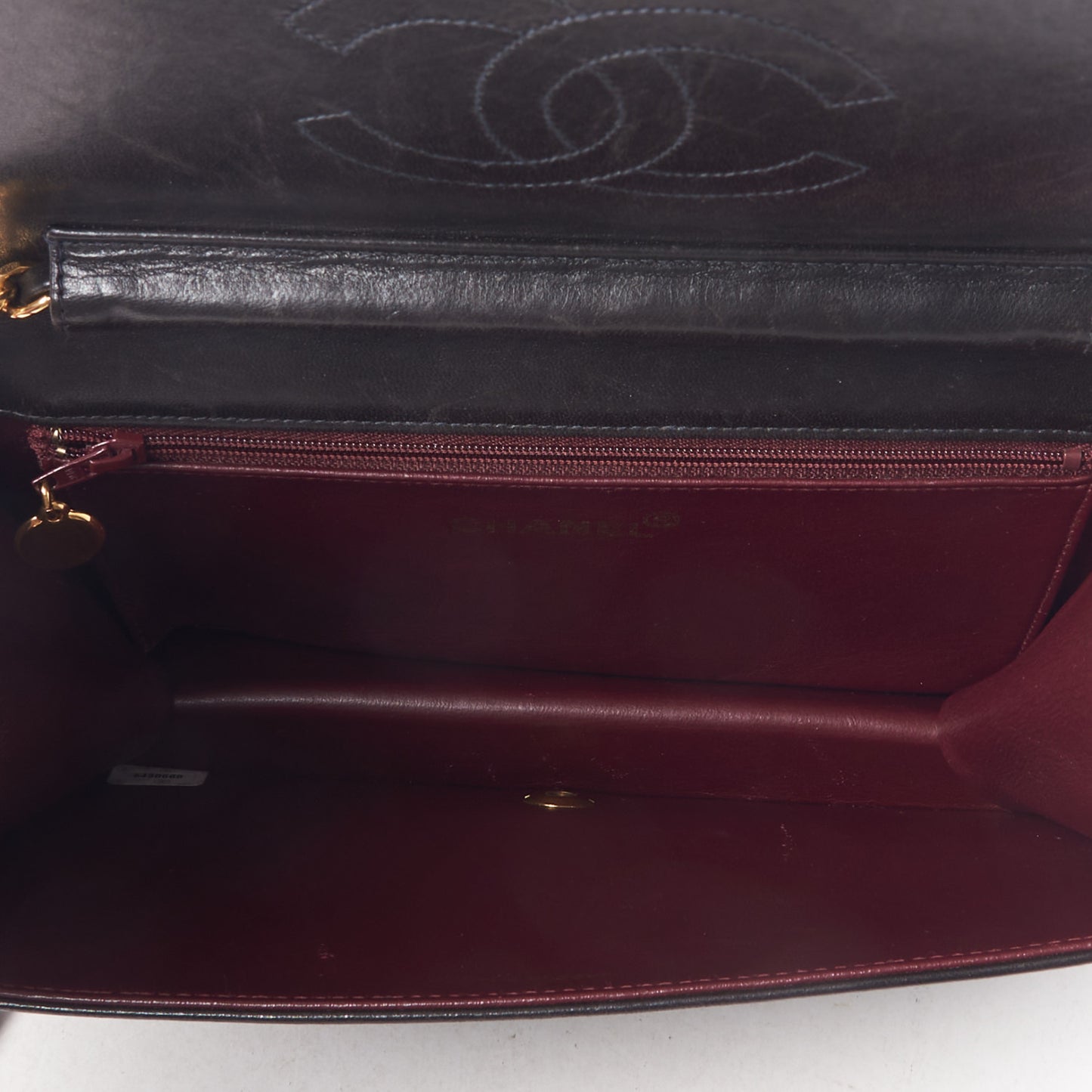 Lambskin Quilted Small Single Flap Black