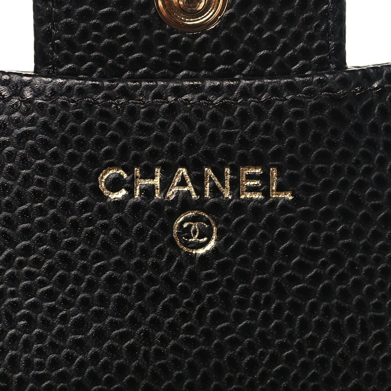 Chanel Caviar Quilted Compact Flap Wallet Black 6 of 9