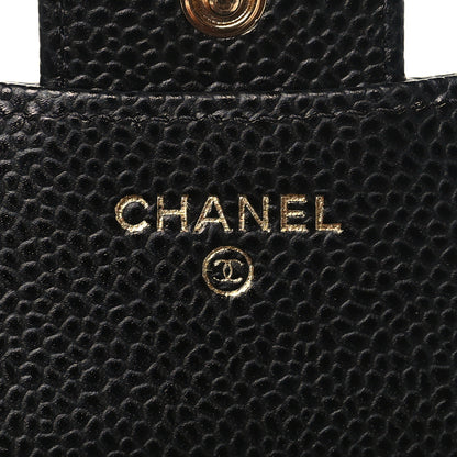 Chanel Caviar Quilted Compact Flap Wallet Black 6 of 9