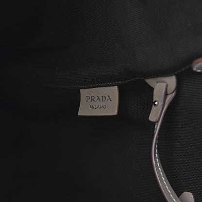 Prada Canapa Logo Bucket Tote Black 7 of 12
