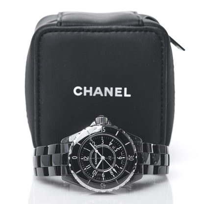 Chanel Stainless Steel Ceramic 33mm J12 Quartz Watch Black 6 of 6