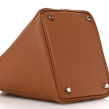 Hermes Taurillon Clemence Picotin Lock 18 PM Gold 9 of 11