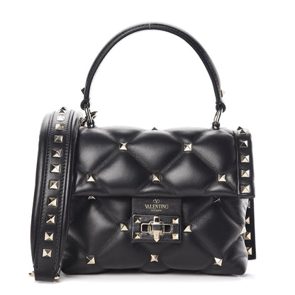 Valentino Garavani Nappa Mini Candystud Top Handle Bag Black 1 of 9