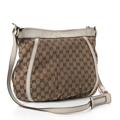 Gucci Monogram D Gold Large Messenger White 3 of 9