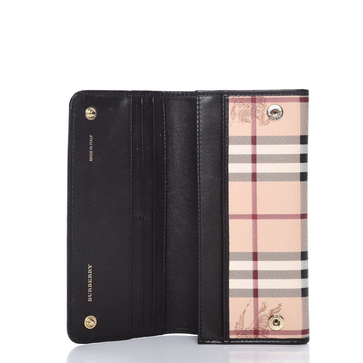 Haymarket Check Continental Flap Wallet Chocolate