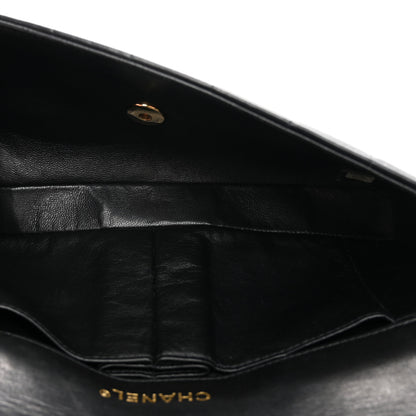 Chanel Lambskin East West Chocolate Bar Flap Black 5 of 11