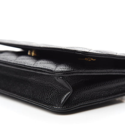 Chanel Caviar Quilted Wallet On Chain WOC Black 7 of 12