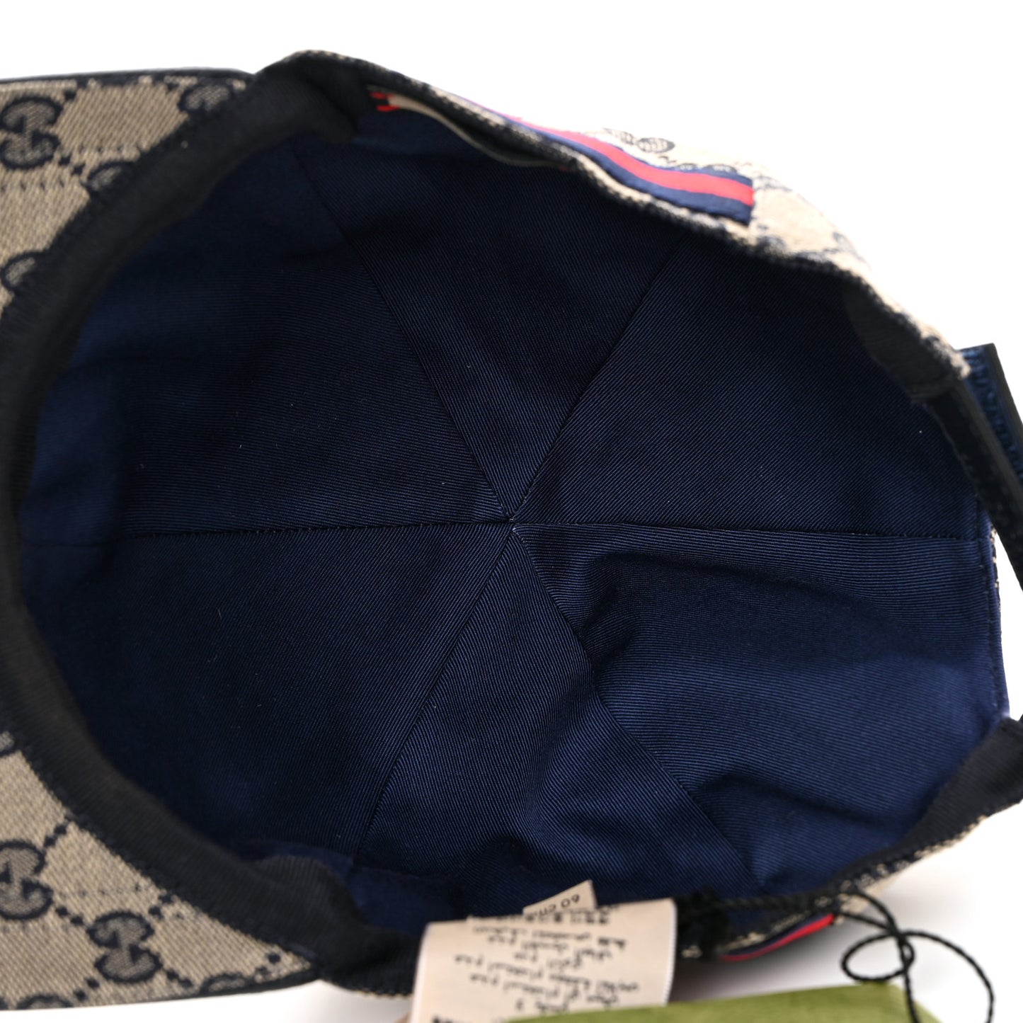 Monogram Web Baseball Hat XL Beige Blue