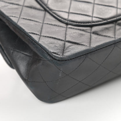 Chanel Lambskin Quilted Medium Double Flap Black 13 of 21
