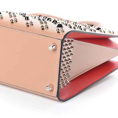 Christian Louboutin Calfskin Spikes Loubinthesky Medium Paloma Nude Multimetal 9 of 9