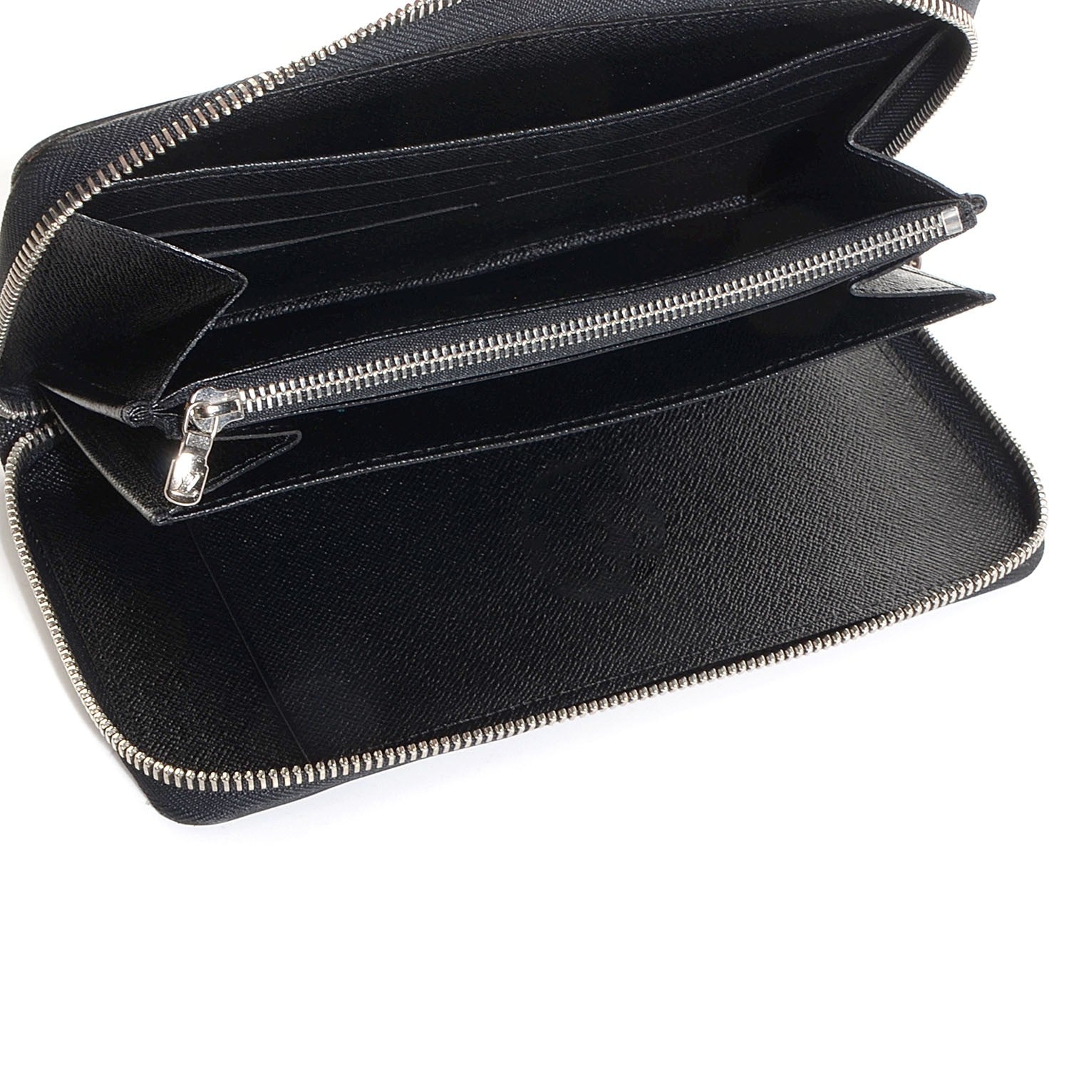 Louis Vuitton Epi Zippy Organizer Wallet Black 5 of 7