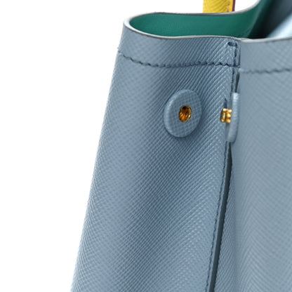 Prada Saffiano Cuir Small Double Bag Astrale Giada Multicolor 9 of 9