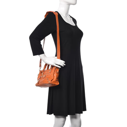 Balenciaga Agneau Giant 12 Gold Hardware Mini City Tangerine 2 of 6