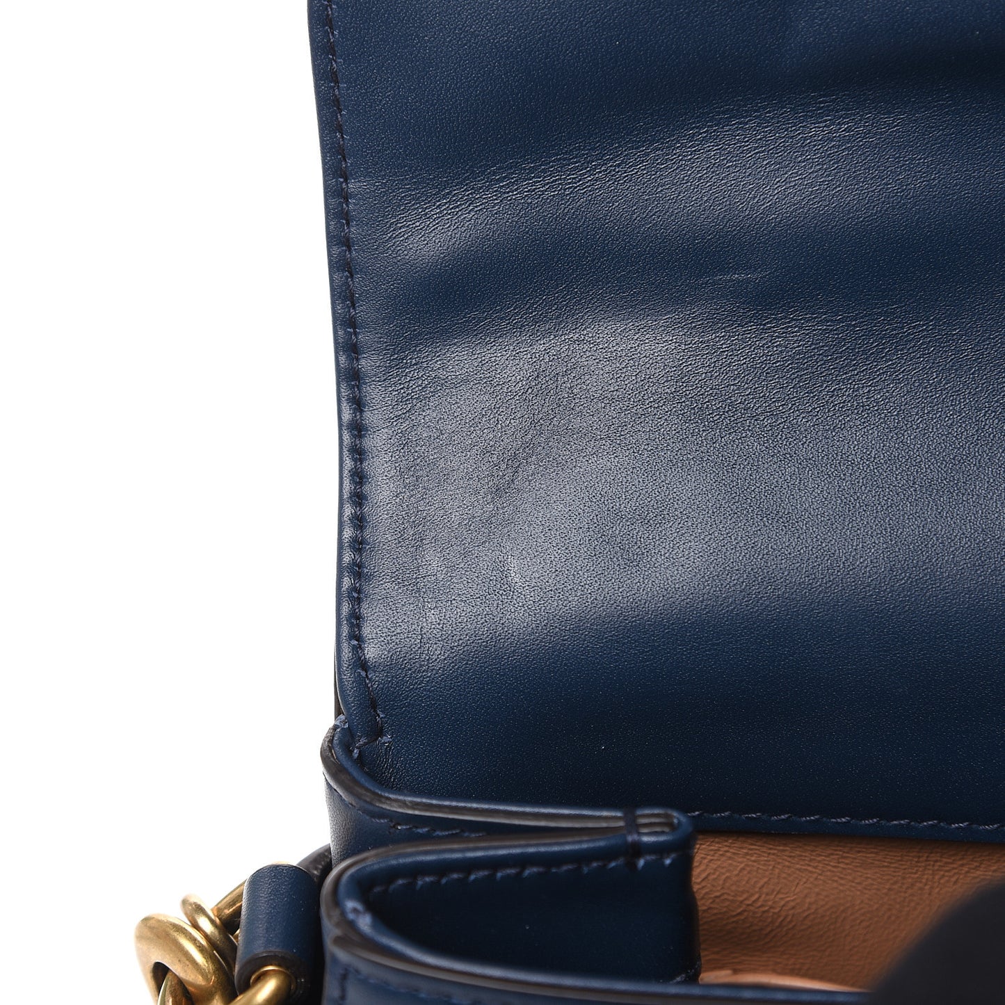 Nappa Pearl Studded Mini Queen Margaret Broadway Shoulder Bag Blue Agata
