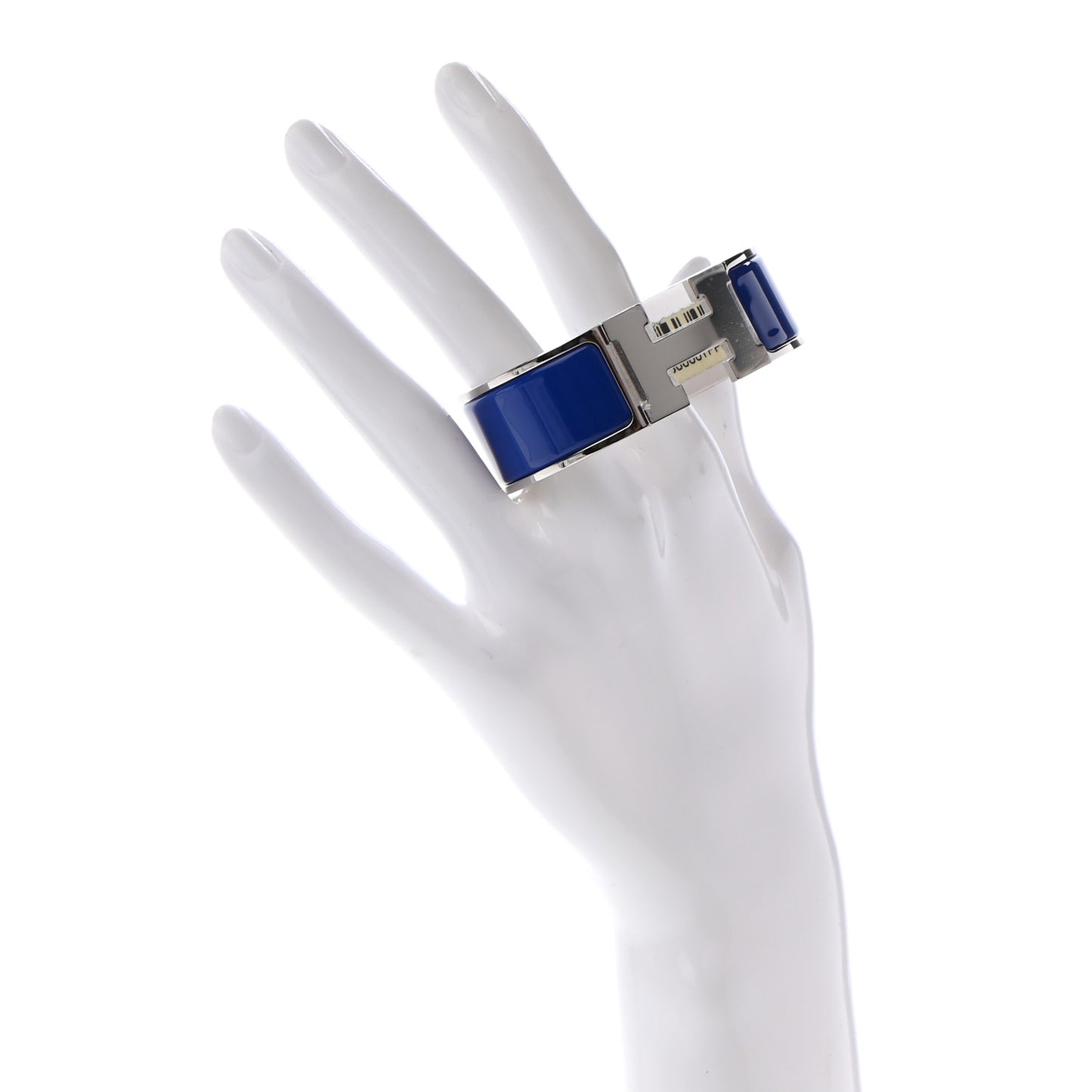 Enamel Wide Clic Clac H Bracelet PM Bleu Royal