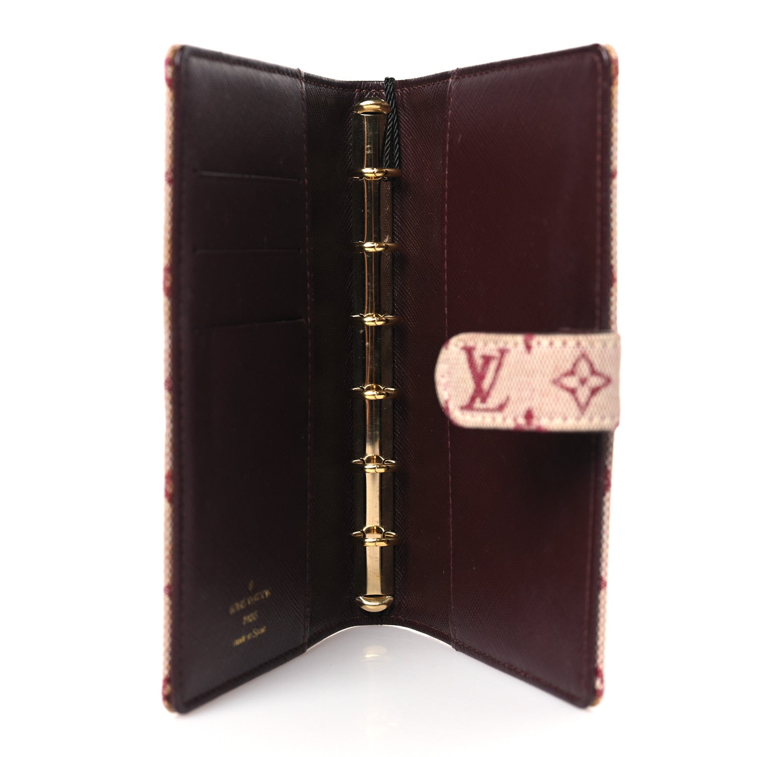 Louis Vuitton Mini Lin Small Ring Agenda Cover Cherry 5 of 5
