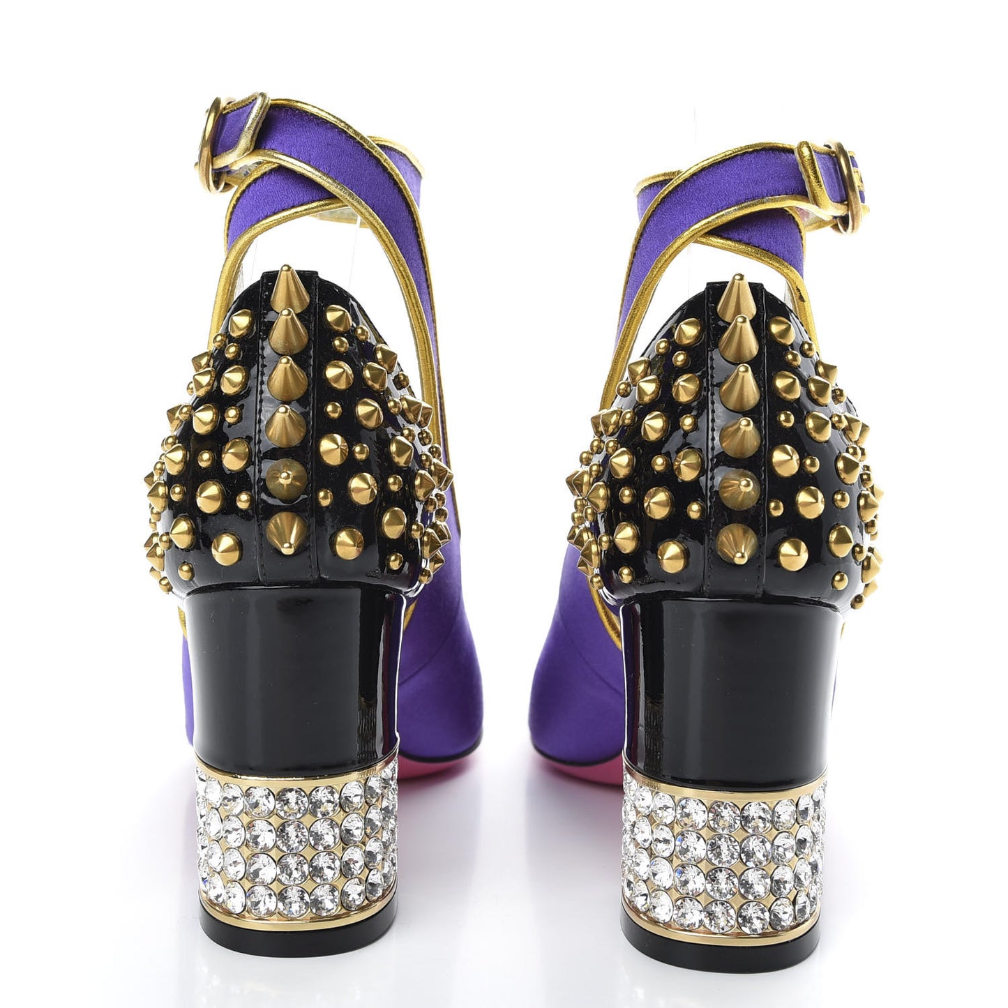 Satin Embroidered Dragon Caspar Pumps 37 Purple Oro Vecchio Black