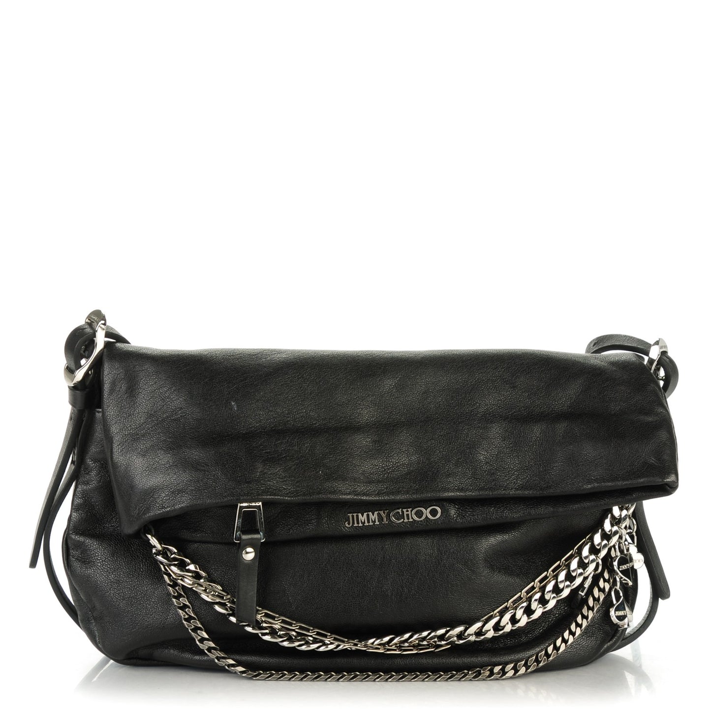 Lambskin Small Biker Hobo Black