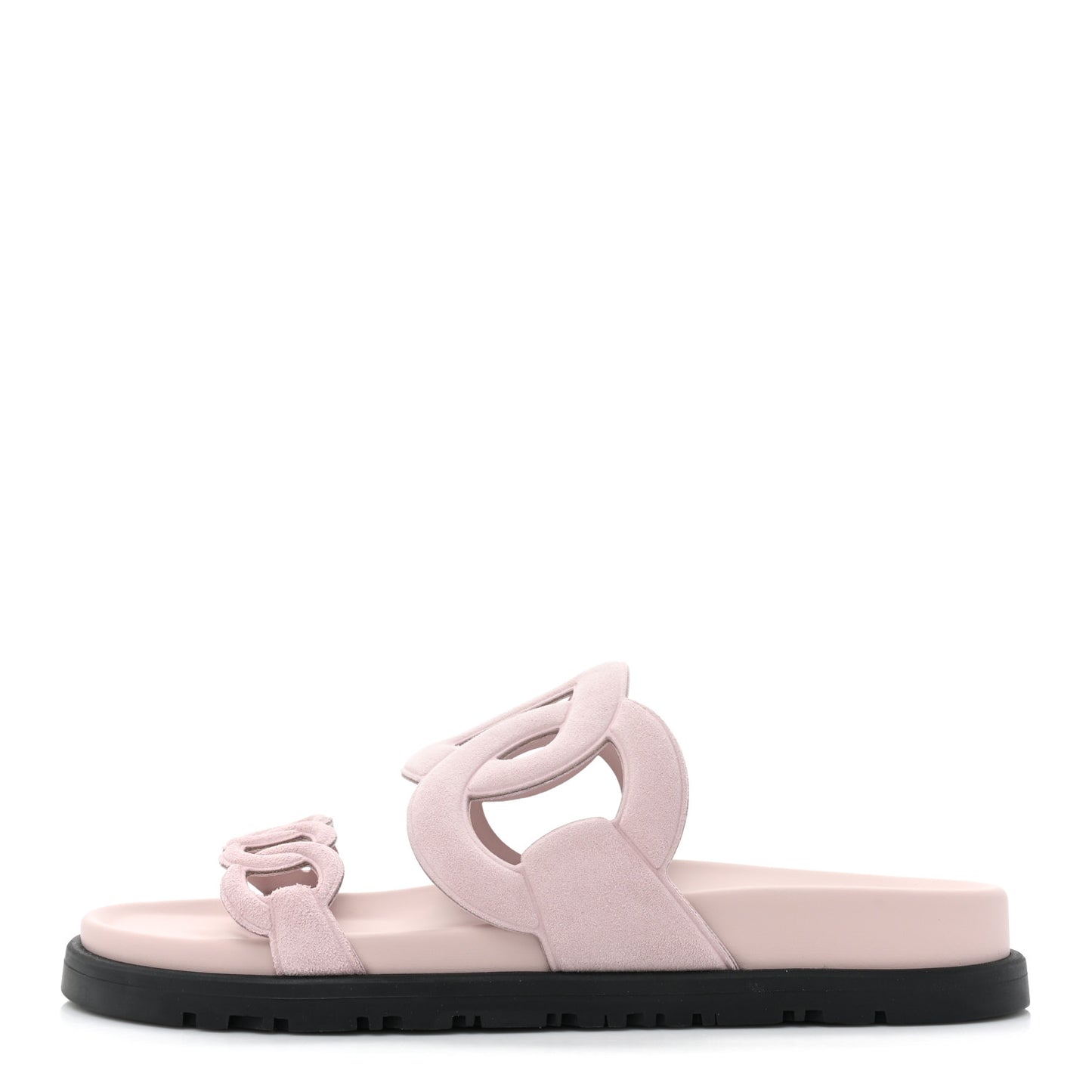 Suede Goatskin Extra Sandals 35.5 Rose Porcelain