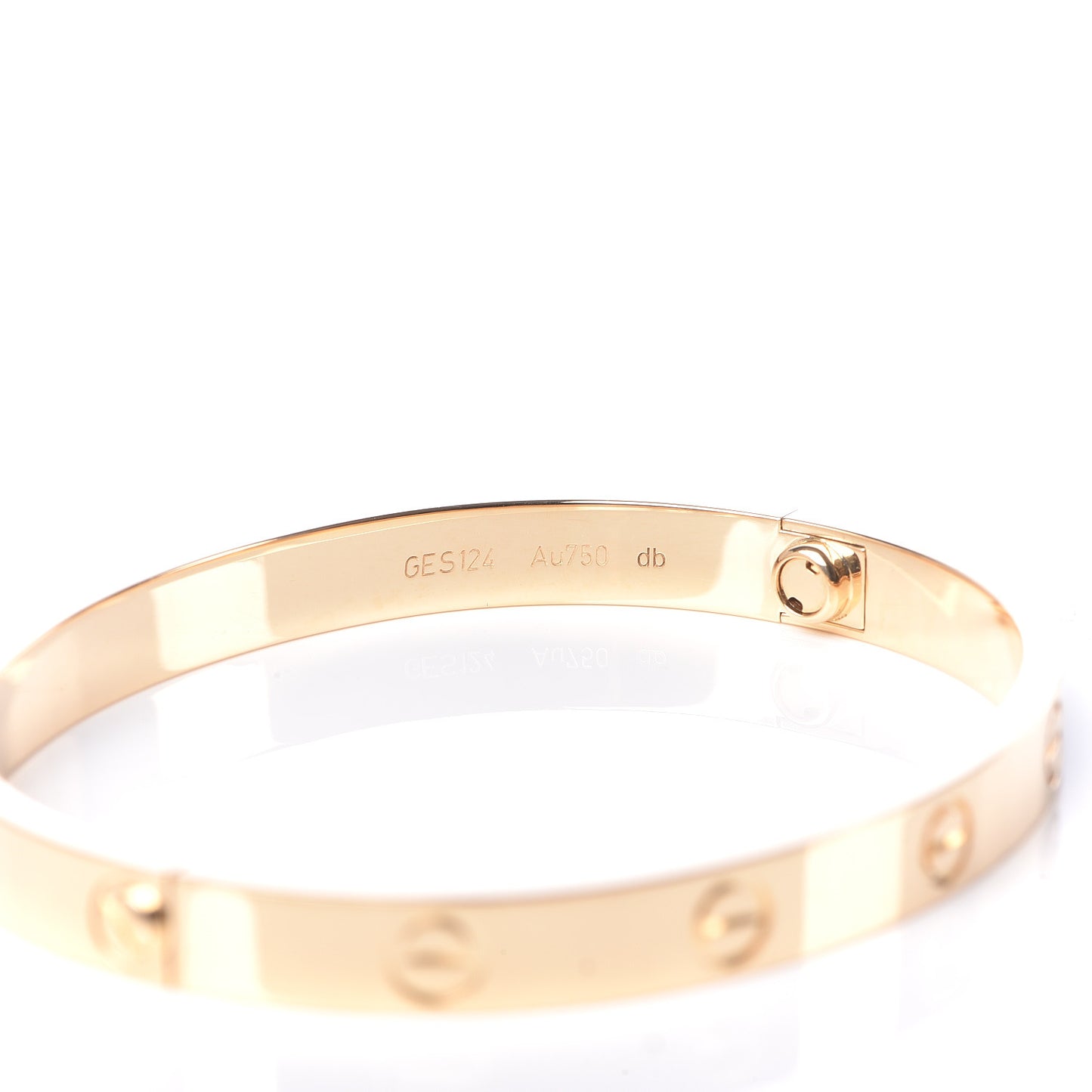 18K Yellow Gold LOVE Bracelet 17